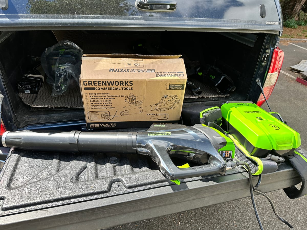 82v Blower for backpack battery